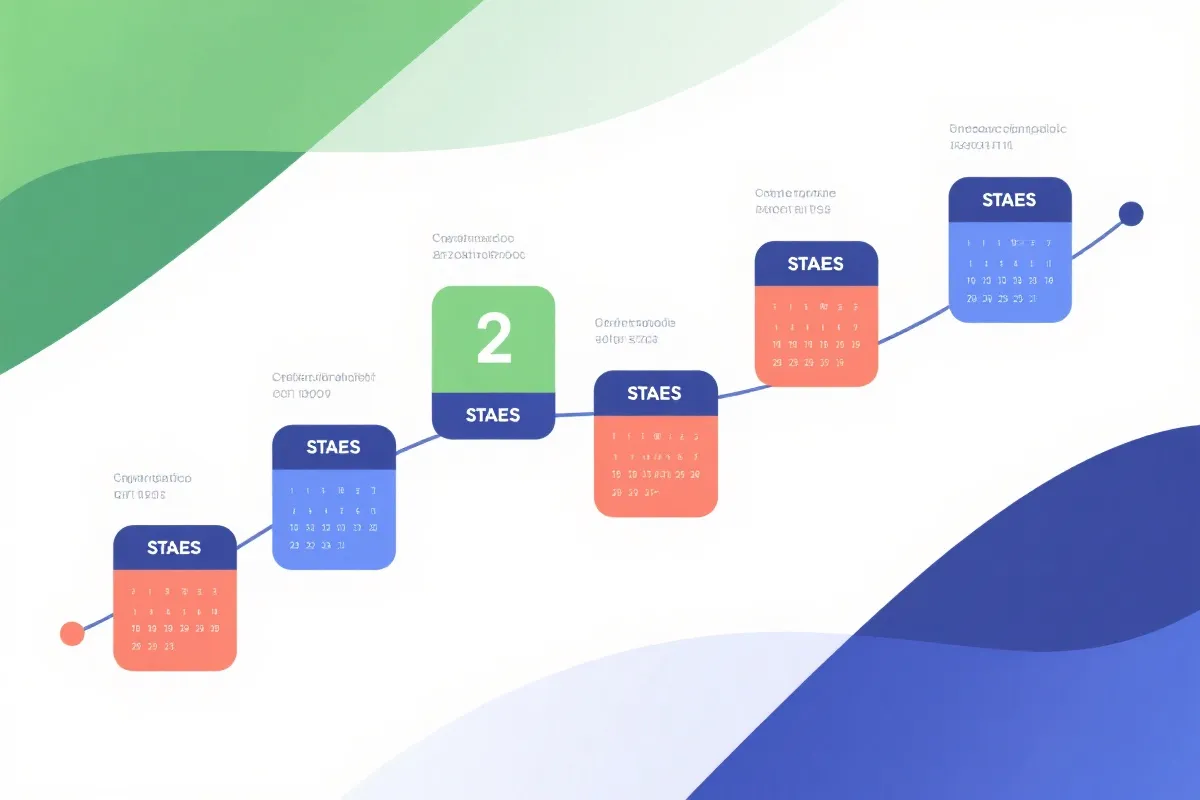 赛事阶段与时间轴示意图